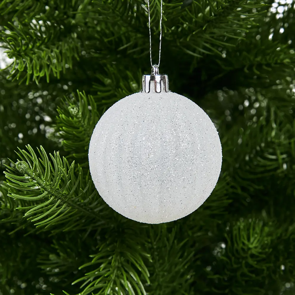87036328 Набор новогодних шаров Christmas ø5-6 см полистирол цвет белый, зеленый, серебристый 25 шт. STLM-1365365 Santreyd  - Вид №26