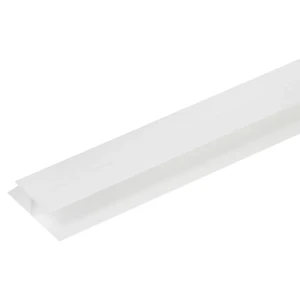 Профиль ПВХ соединительный для панелей 8 мм, 3000 мм, цвет белый