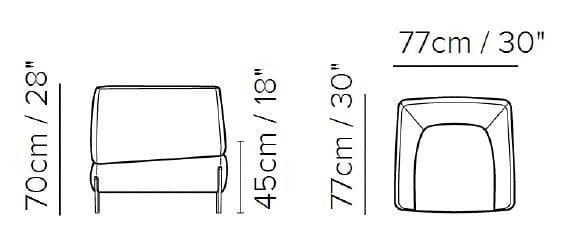 Кресло living Natuzzi Italia ANTEPRIMA ARCH-00046035 - Вид №5