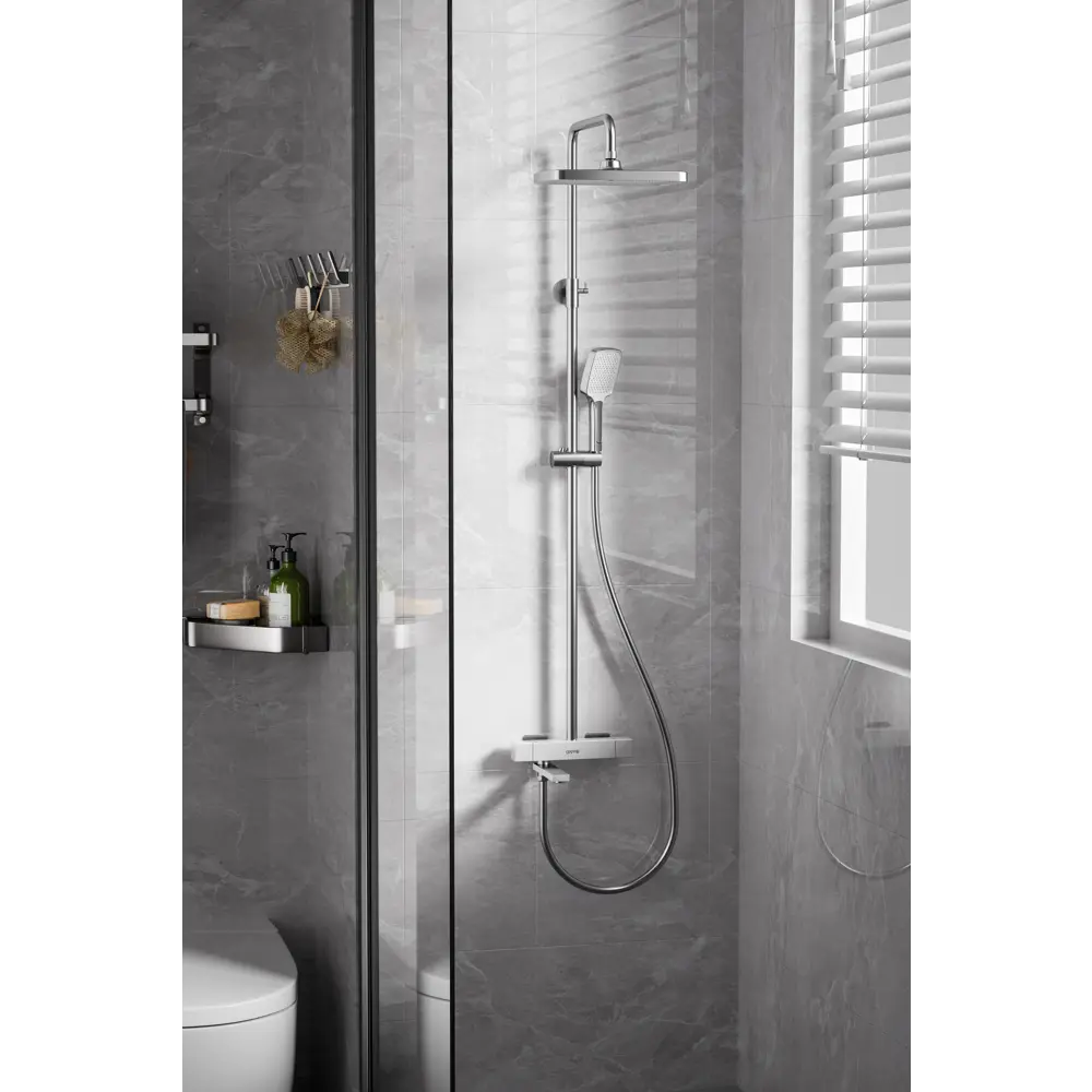 Душевая система Gappo Eder с термостатом и верхним душем 89400933 STLM-1575118 - Вид №12