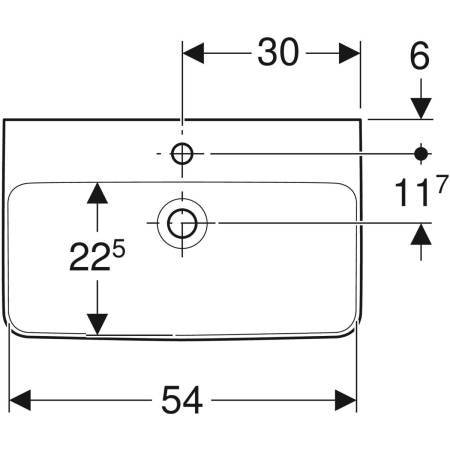 501.717.00.1 Раковина Geberit Renova Compact Geberit  - Вид №17