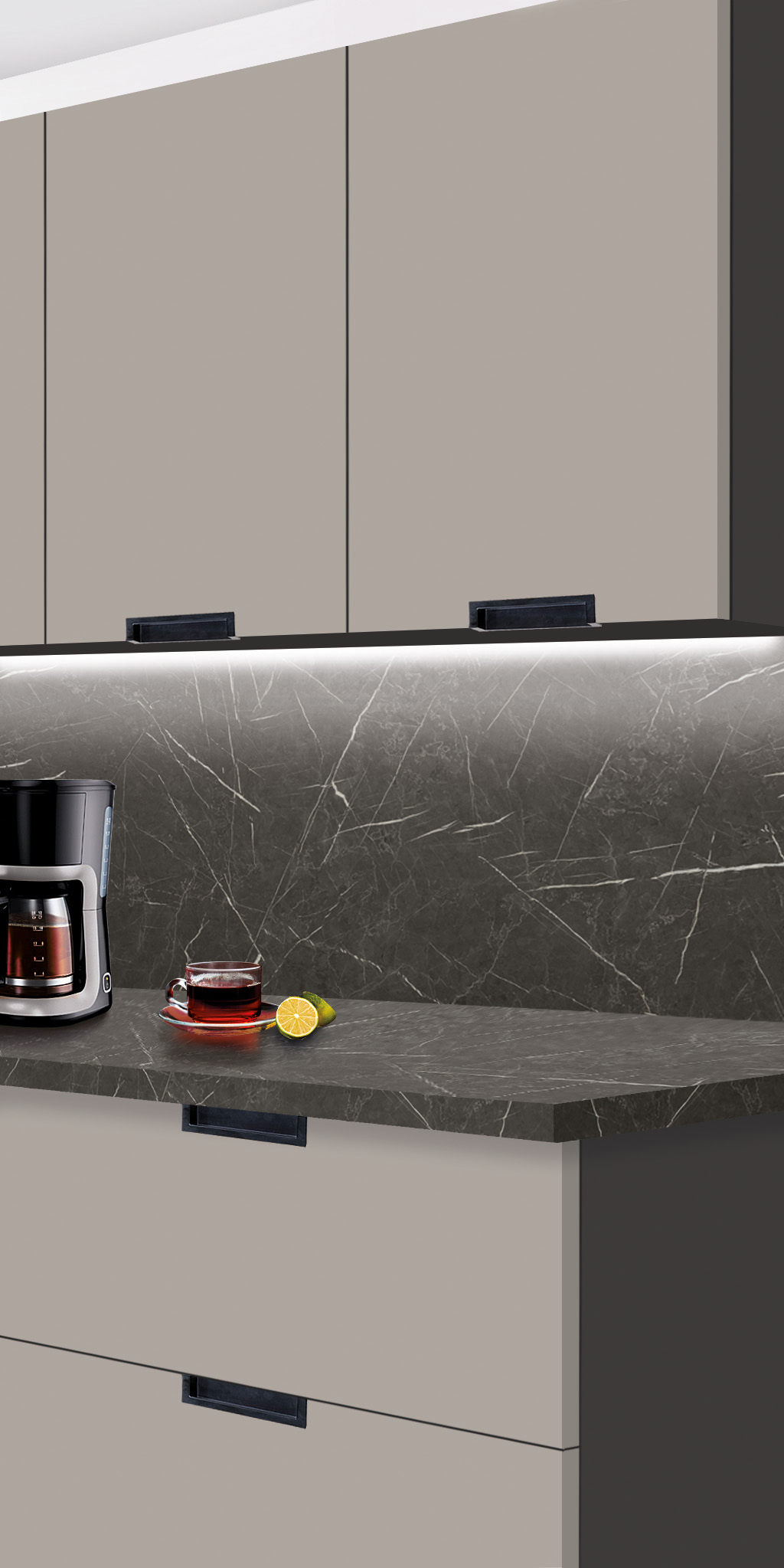 Кухонные гарнитуры МОНО Туманный Альбион SIDAK SIST740-13896