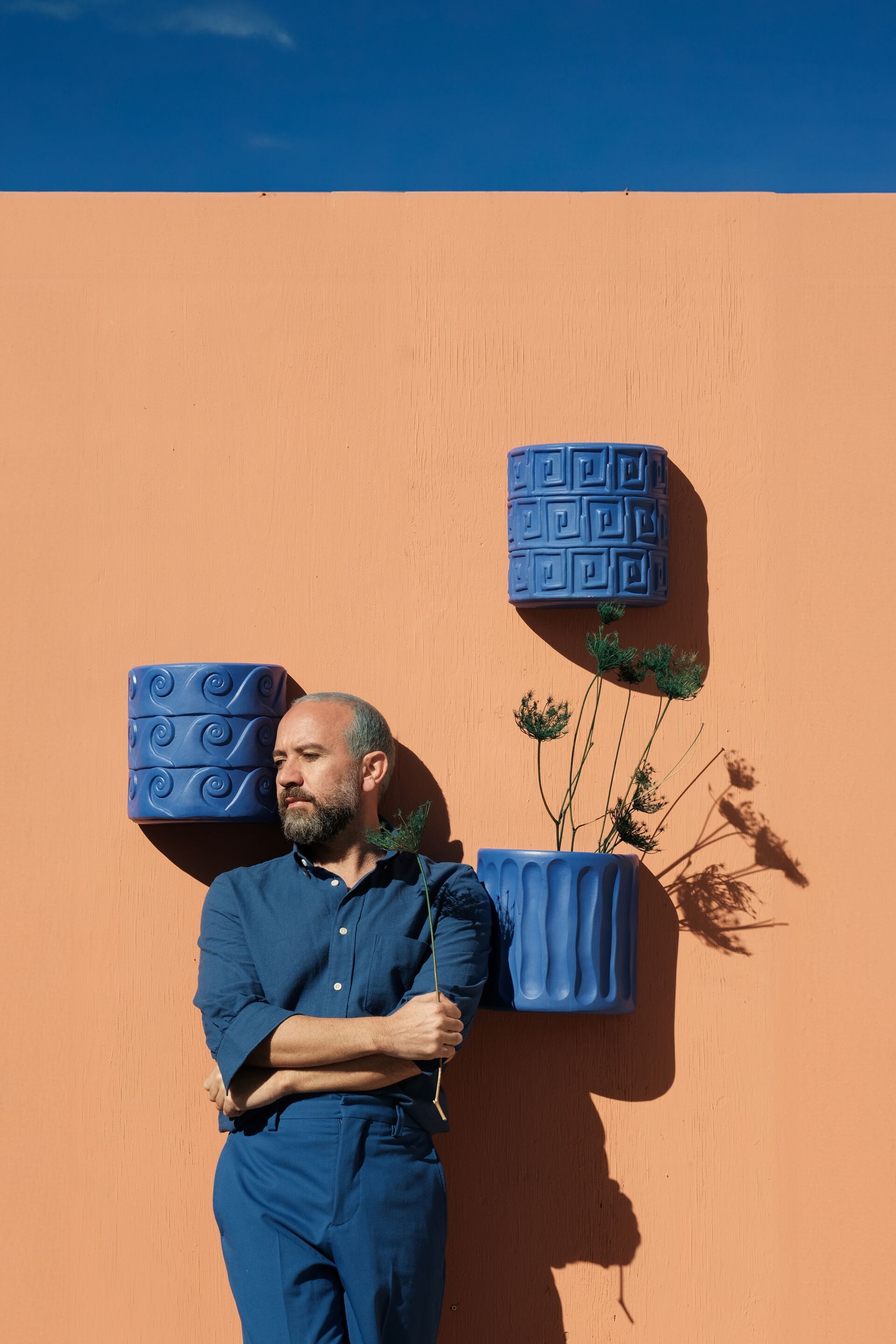 Терракотовая настенная ВАЗа Seletti Magna Graecia Cobalt ARCH-00126877 - Вид №4