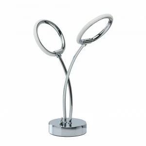 Настольная лампа De Markt Этингер 4 704031502 DE MARKT КЛАССИЧЕСКИЕ 194932 Прозрачный;хром