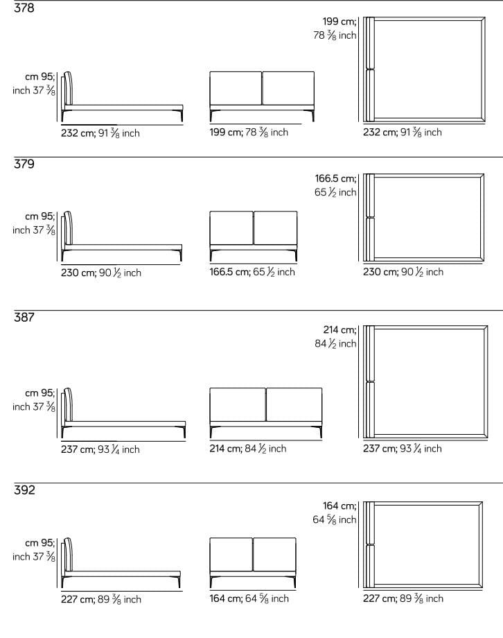 Двуспальная кровать с мягким изголовьем Amura знак ARCH-00131508 - Вид №5