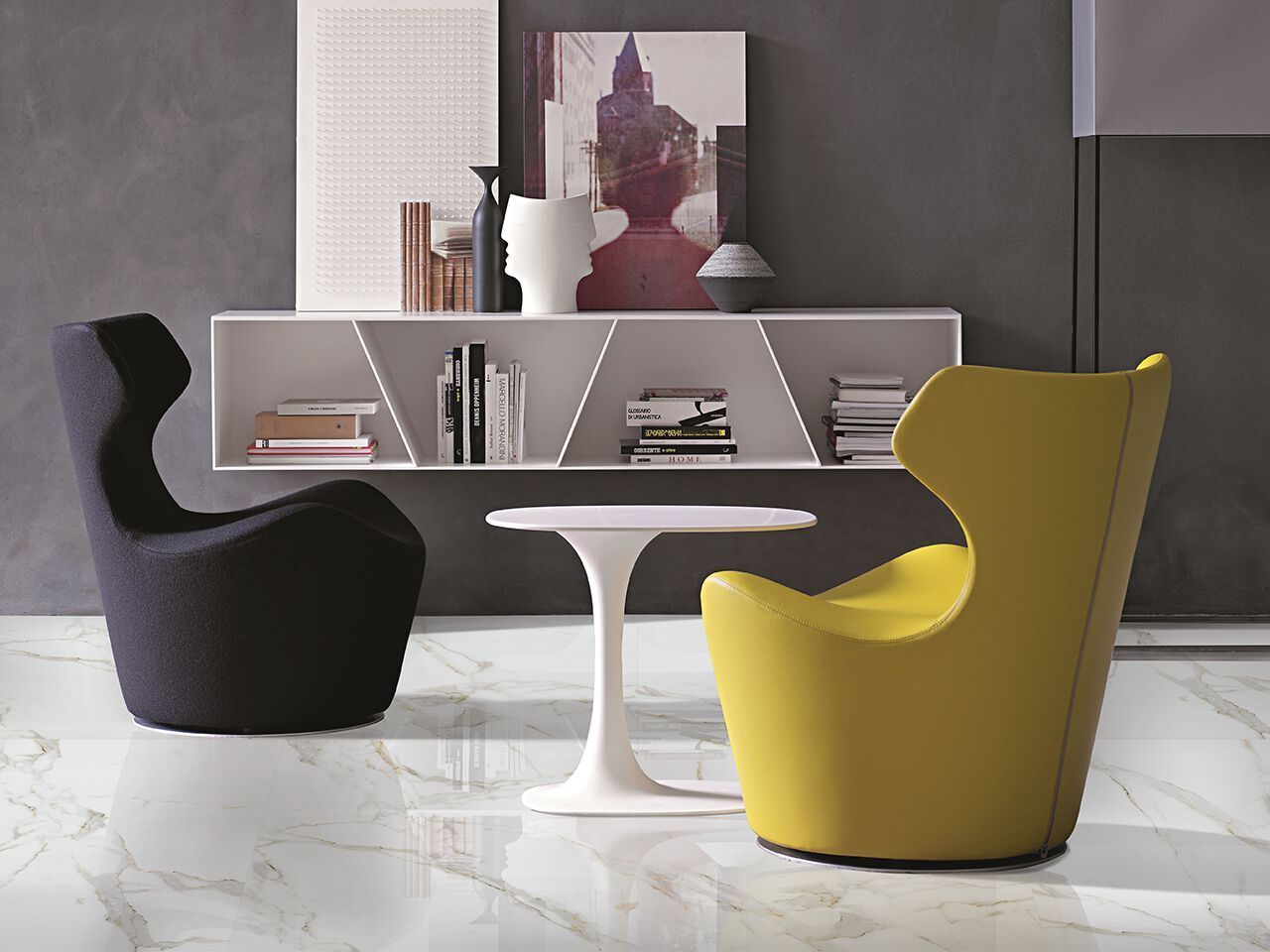 Пол / керамогранит с мраморным эффектом GANI MARBLE TILES CALACATTA GOLD ARCH-00140385 - Вид №1