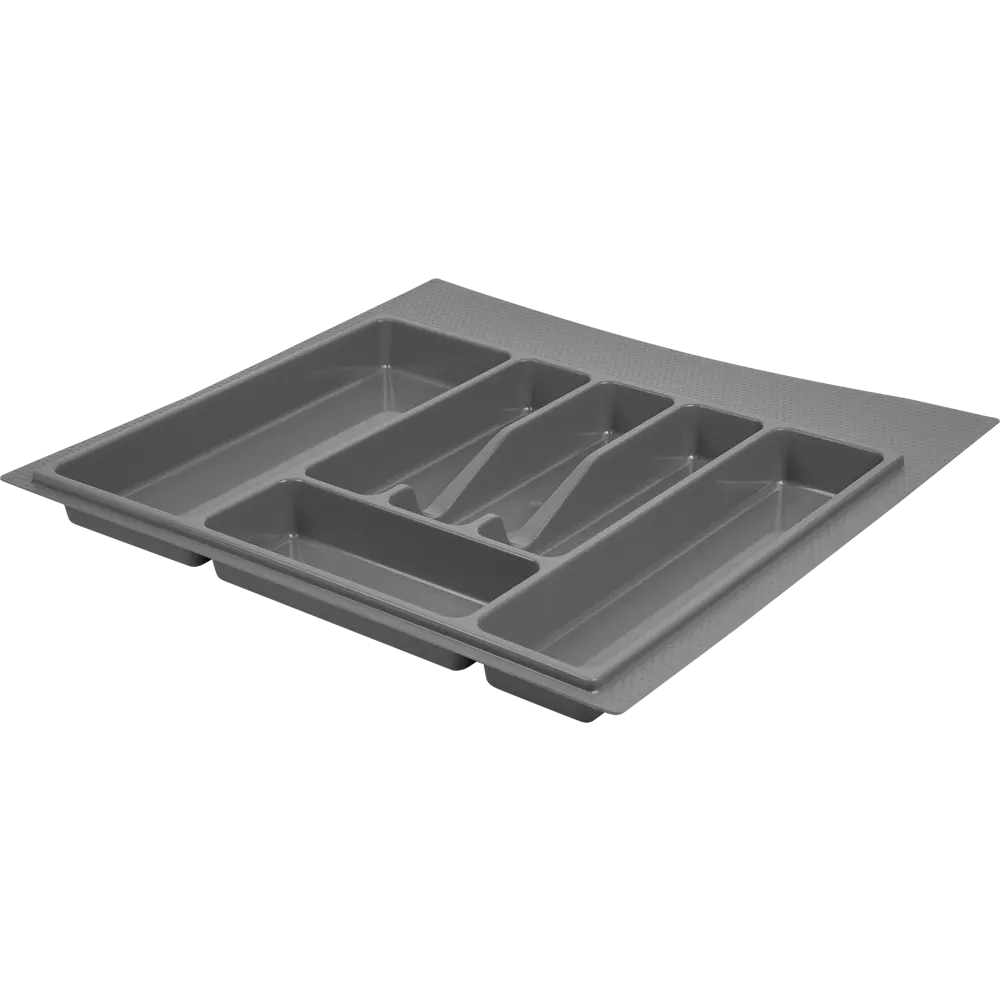 Лоток для столовых приборов Edson 60 см пластик цвет серый STLM-2106171