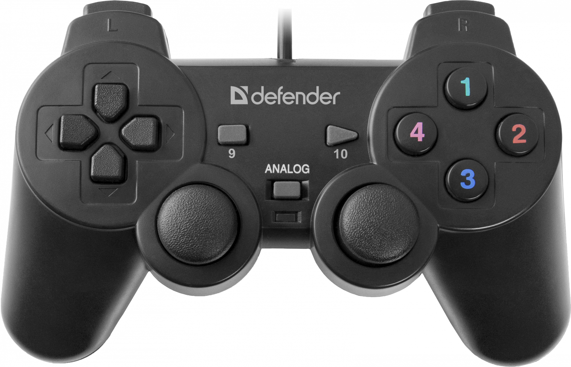 64247 проводной геймпад omega usb, 12 кнопок, 2 стика Defender Santreyd 