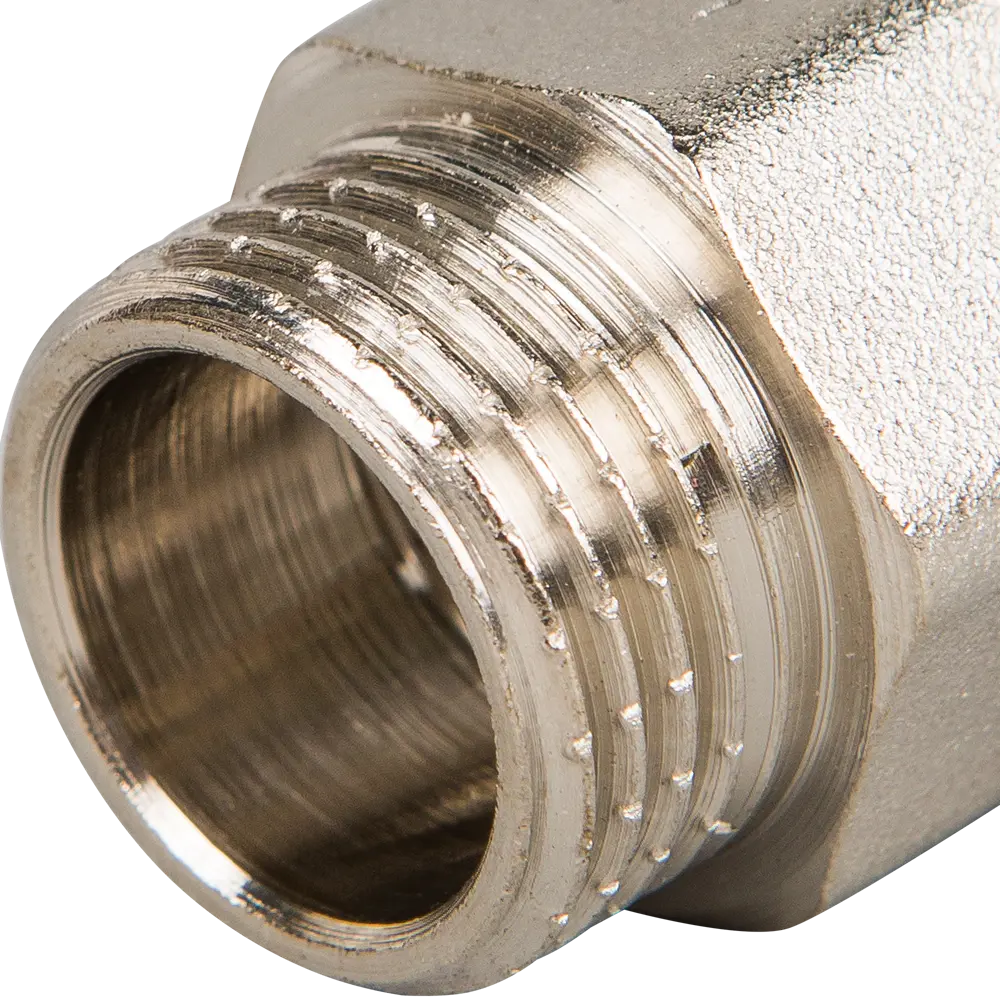 Удлинитель Valtec 1/2"х15 мм внутренняя-наружная резьба никелированная латунь STLM-2123573 - Вид №1