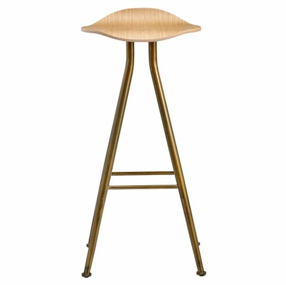 NORR11 Высокий табурет с железным основанием и дубовым сиденьем sun-id-1497951 - Вид №5