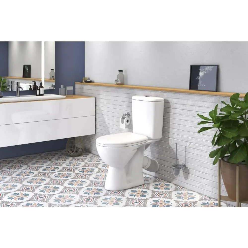 Унитаз-компакт Rosa Style двойной смыв сиденье с микролифтом STLM-2058909 - Вид №2