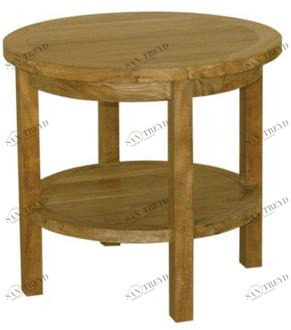 Il Giardino di Legno Низкий круглый деревянный садовый столик  450 