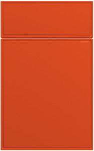 Фасады для кухни Модерн Фрезеровка «Сканди» Оранжевый глянец №185