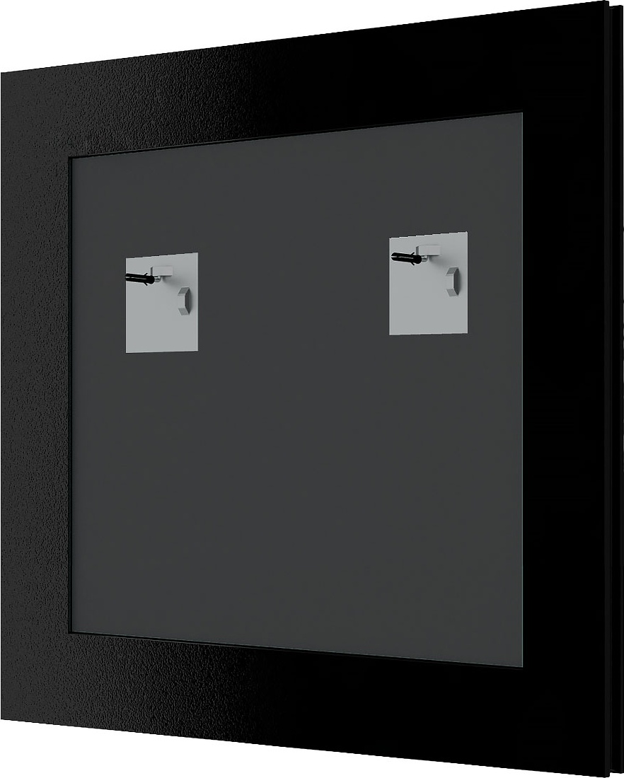 BY 7484 Зеркало в багетной раме - черные дюны 32 mm EVOFORM Definite - Вид №1