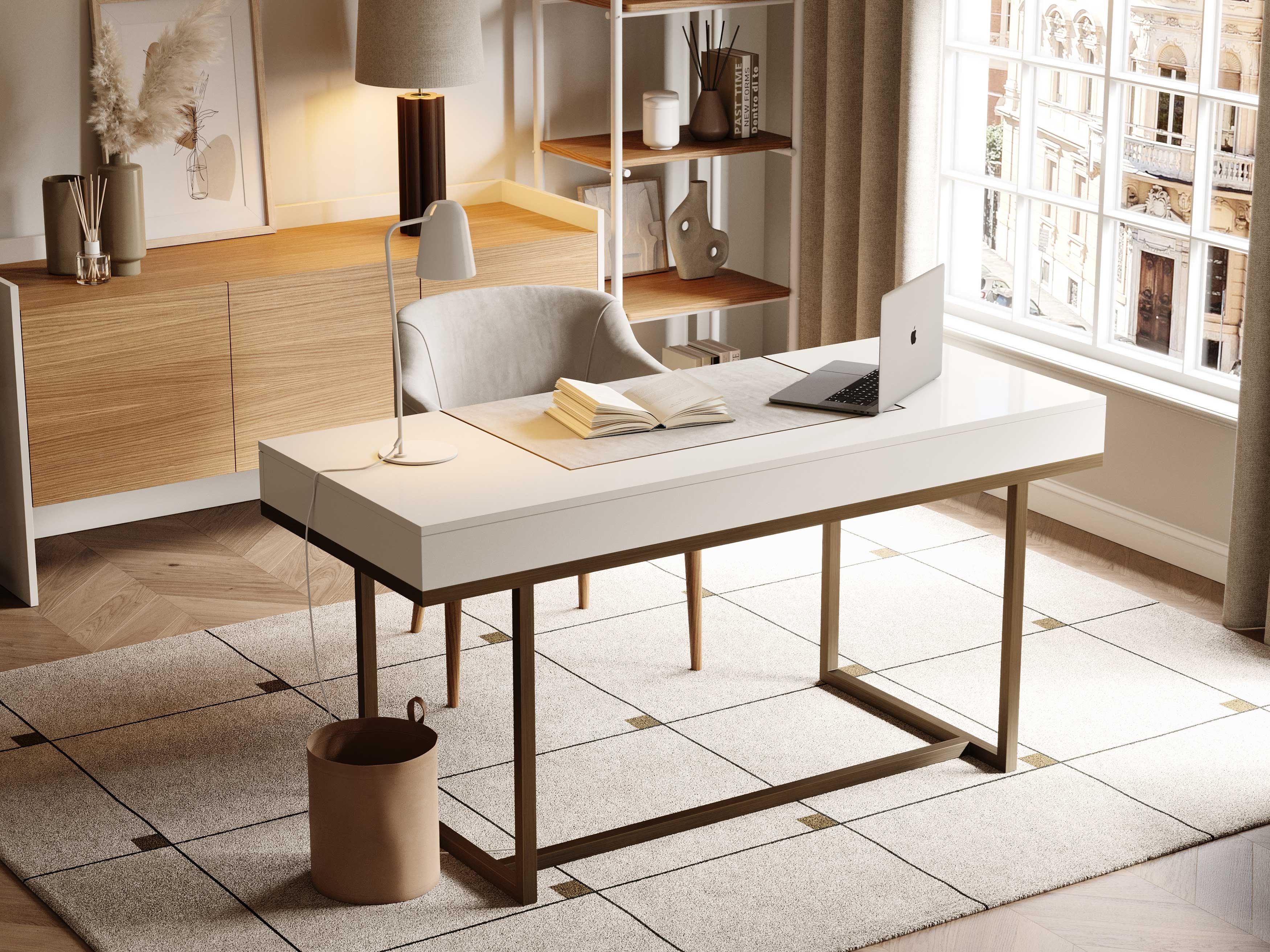 Деревянный шпон письменный стол с ящиками Stylish Club ARCH-00105545 - Вид №6