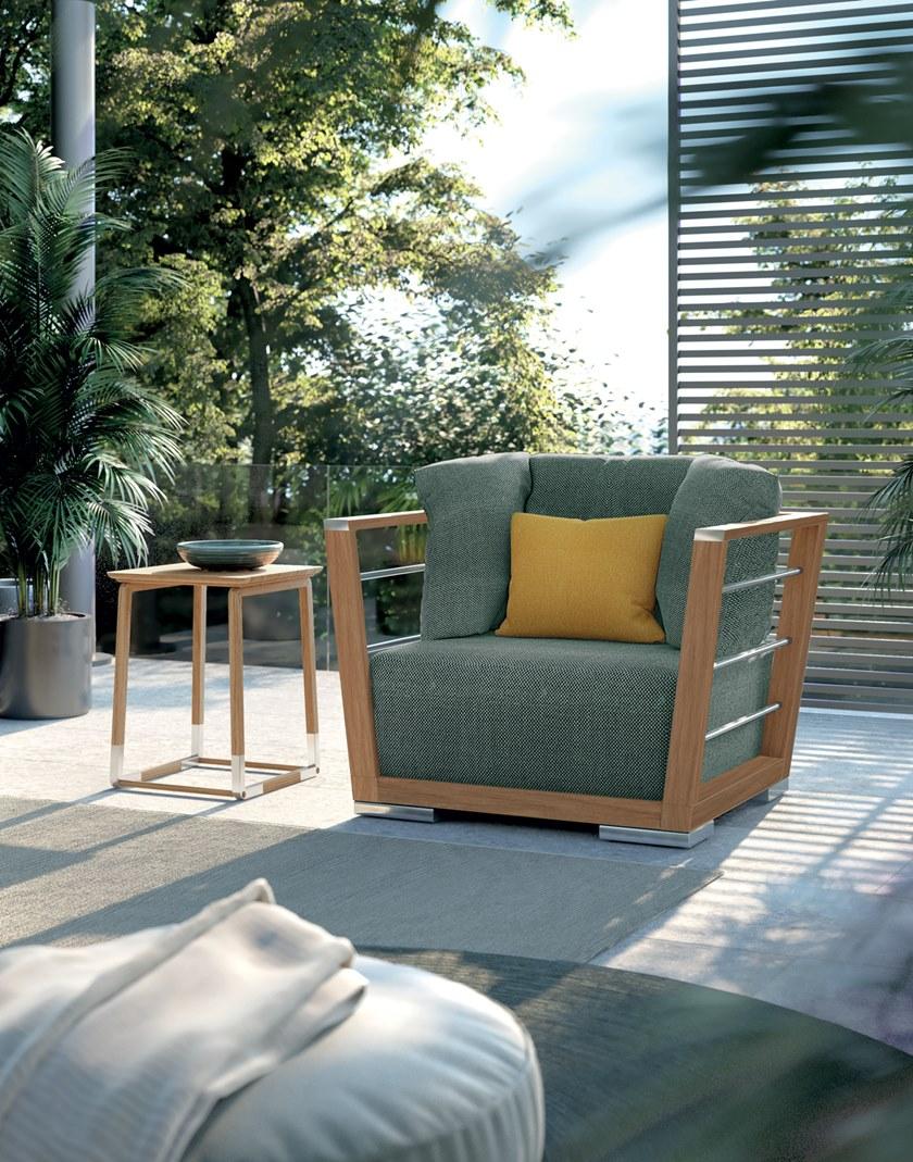 Atmosphera Квадратный садовый столик из тика Cycle Cy.sq - Вид №1