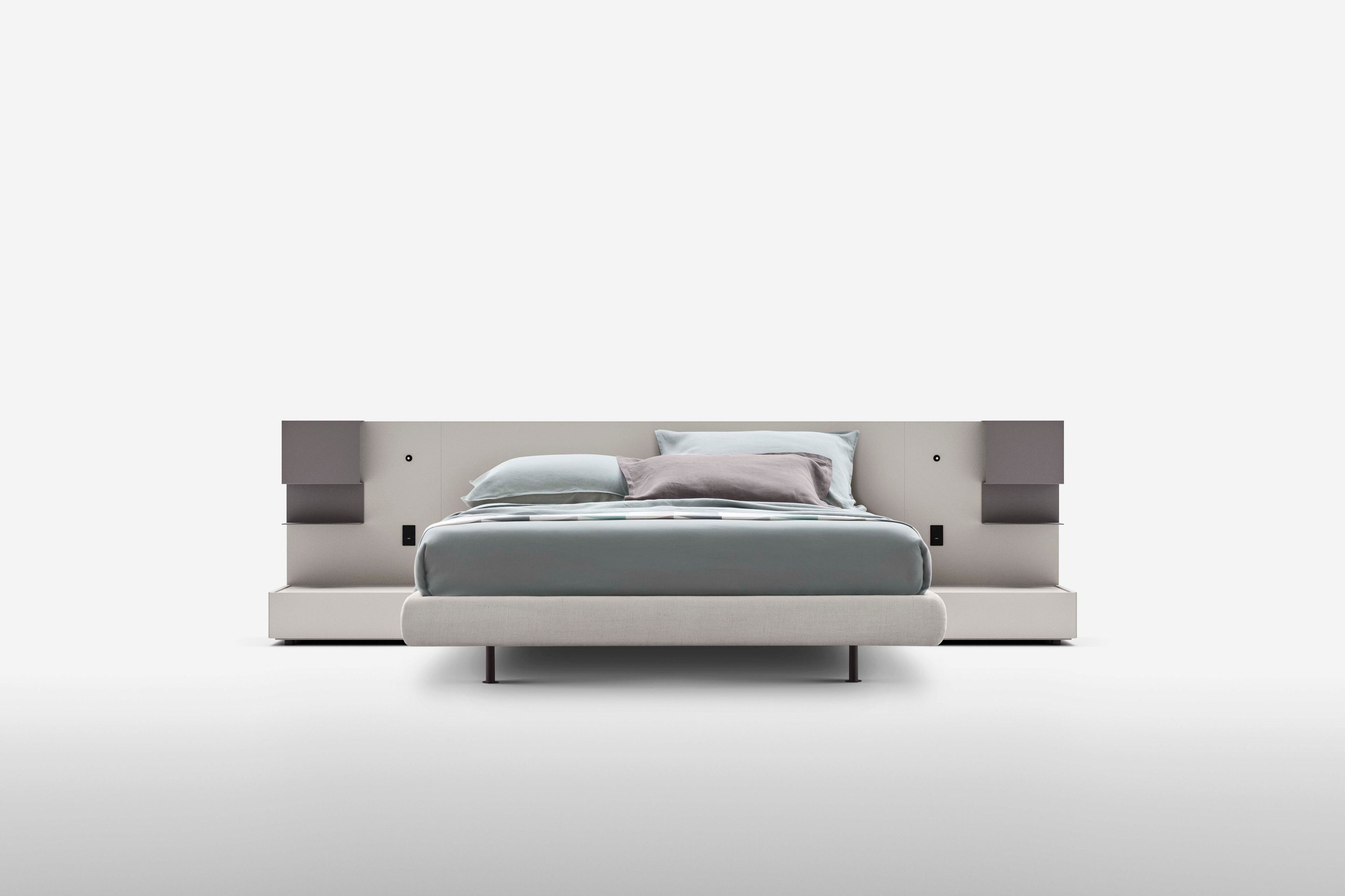 Высокое изголовье для двуспальной кровати со встроенными тумбочками Alf DaFrè SUITE SYSTEM 2 ARCH-00143538 - Вид №43