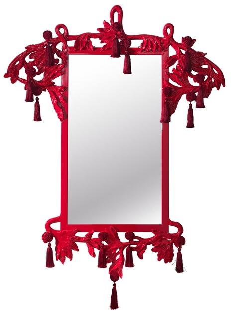 ETRO Home Interiors Прямоугольное зеркало из дерева с настенной рамой sun-id-1361741 - Вид №1