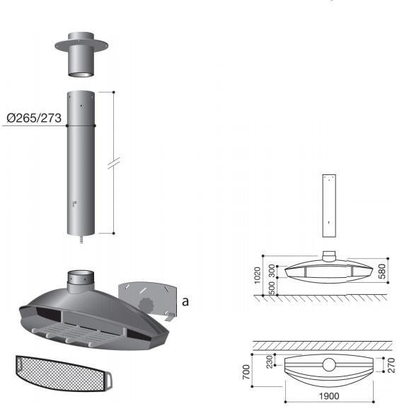 Focus creation Центральный подвесной стальной камин sun-id-1392861 - Вид №3