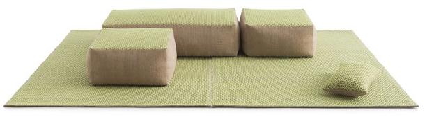 GAN Подушка из джута квадратная Raw sun-id-1344622 - Вид №2