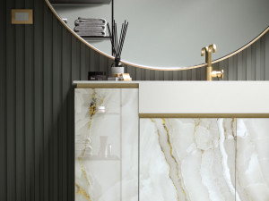 Стеклянная секционная напольная раковина со встроенной раковиной