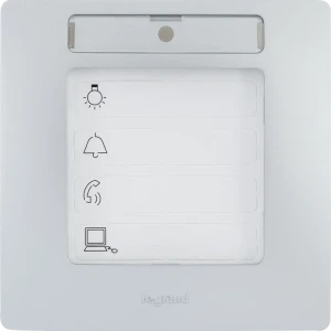 Рамка для розеток и выключателей Legrand Etika 1 пост, цвет алюминий 82496641 STLM-2200944