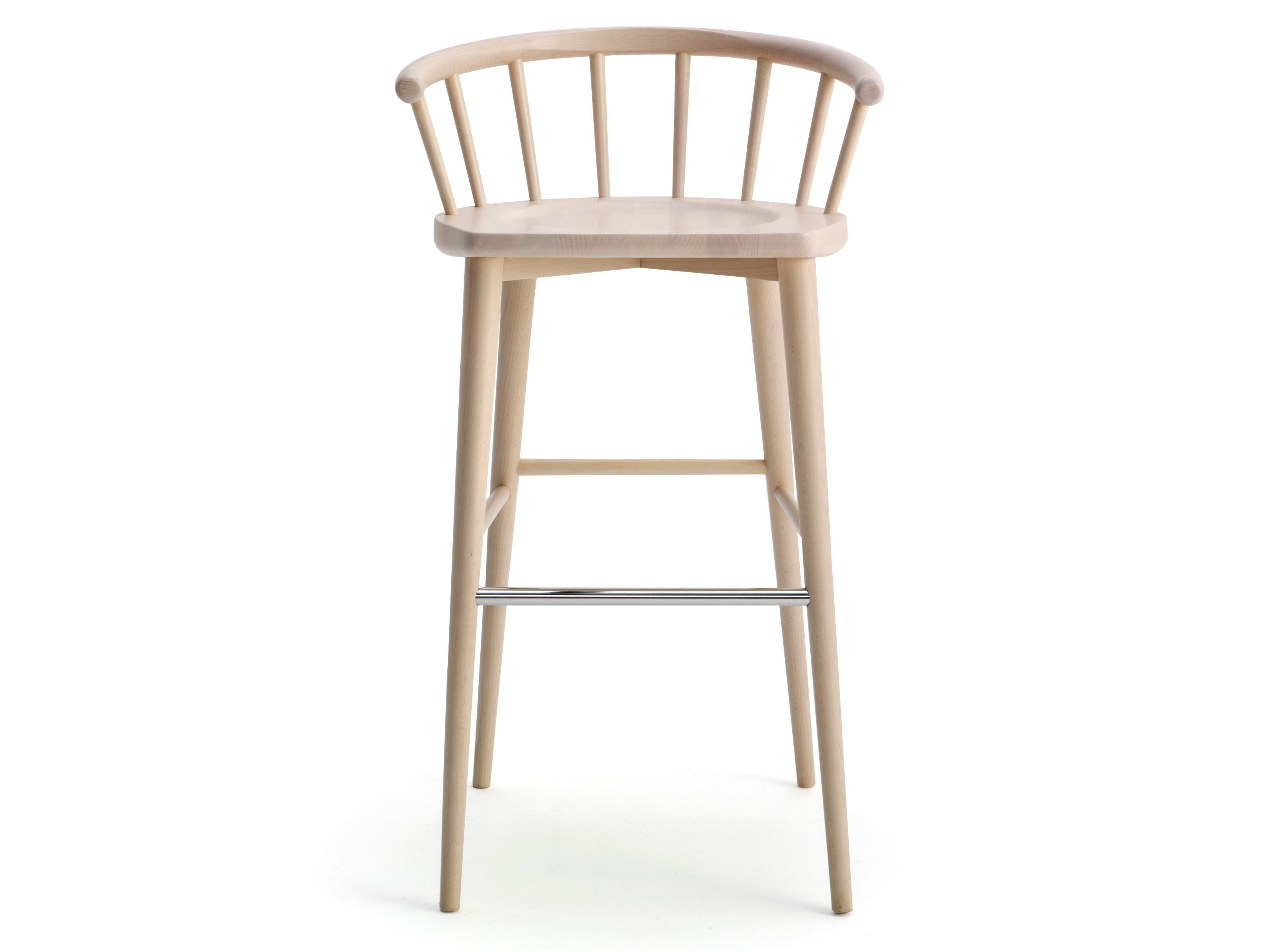 Высокий стул из бука с подлокотниками Billiani W ARCH-00127498 - Вид №1