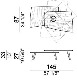 Стол журнальный DOWNTOWN ARKETIPO 5703501  - Вид №3