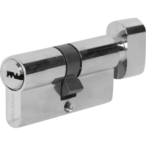 Цилиндр перфорированный Al 60 C T01 CP ключ-вертушка, хром