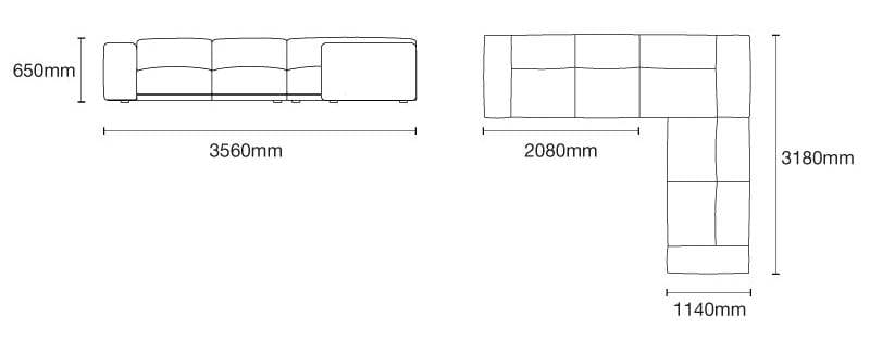 Угловой диван из ткани Case Kelston ARCH-00054278 - Вид №26