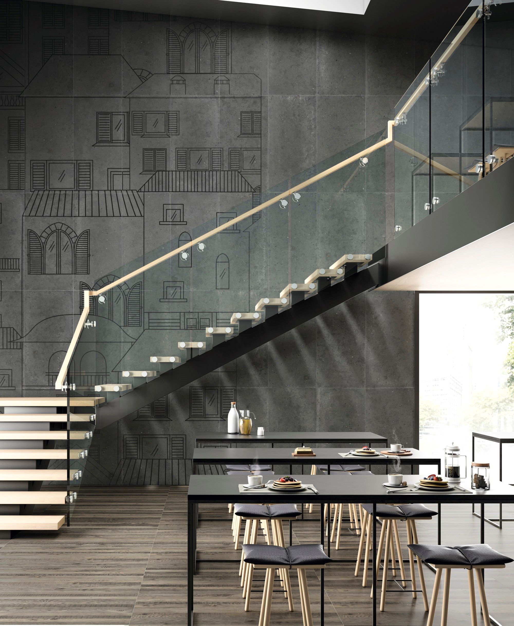 Пол / облицовка керамогранита под дерево IRIS Ceramica I-Wall ARCH-00024794 - Вид №3