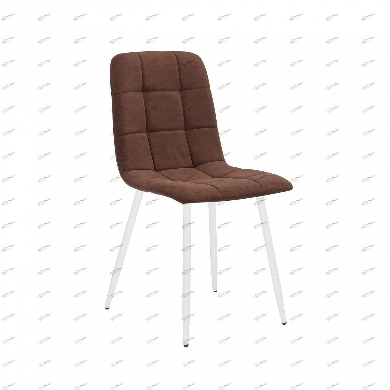 Стул мягкий со спинкой коричневый Leset "Скай" Ultra Chocolate IMPEX  00-3967263 Белый;коричневый 