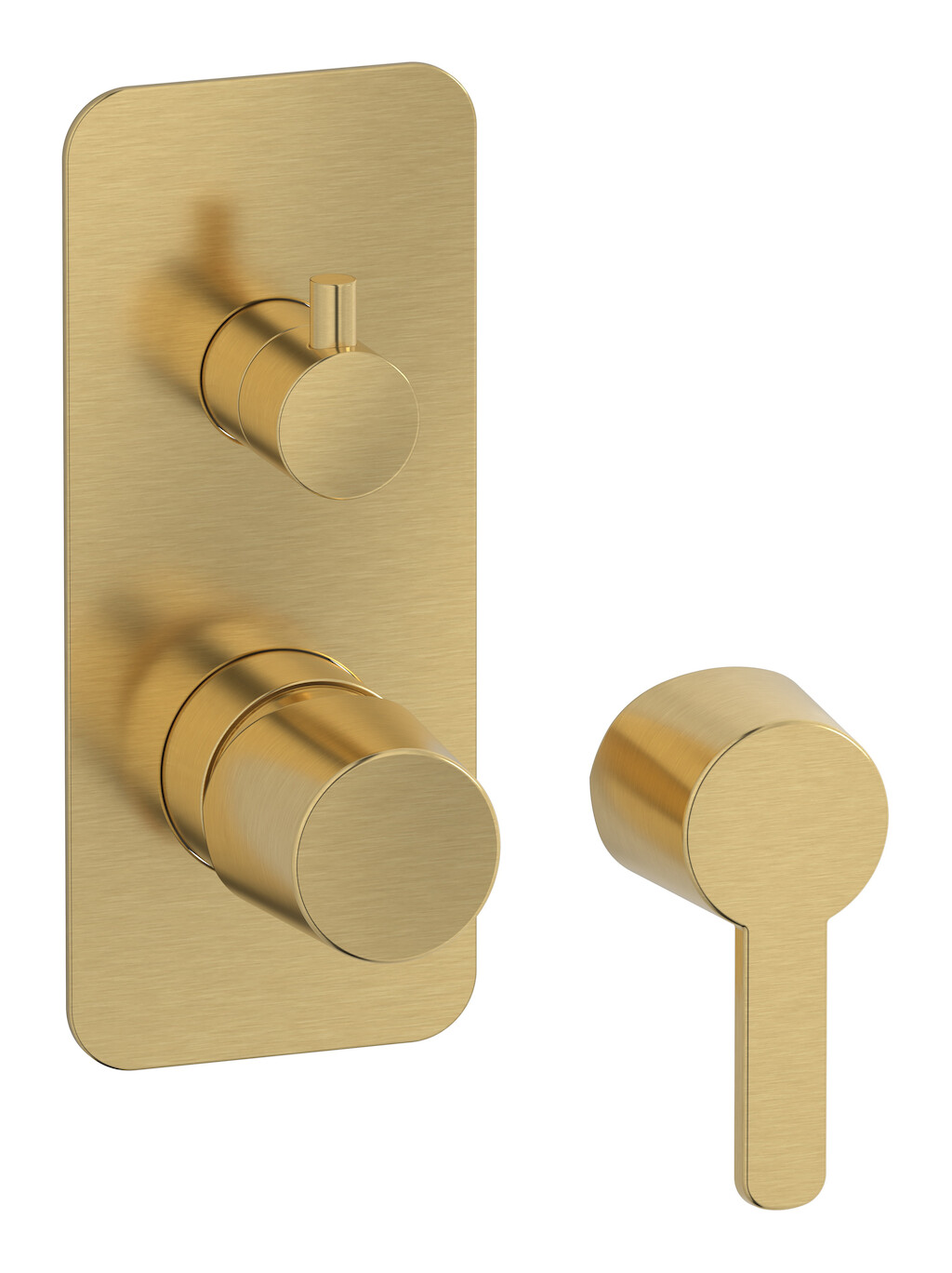 Встроенный смеситель для душа с двухходовым дивертером WE ARE IB aa320bo_23 Brushed Gold TAAAC