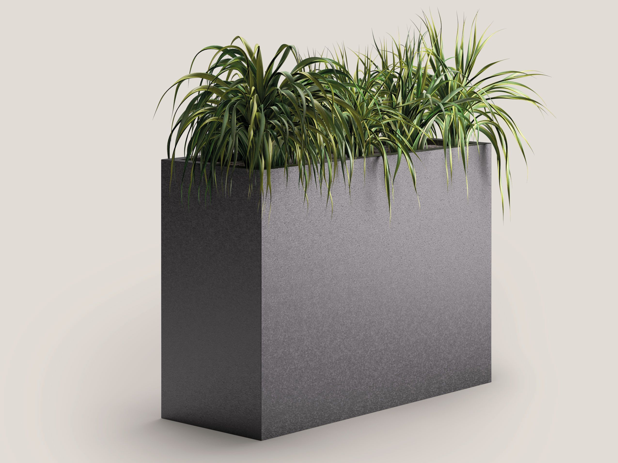 Прямоугольная стальная плантатор ORO NERO Collection танк ARCH-00098286