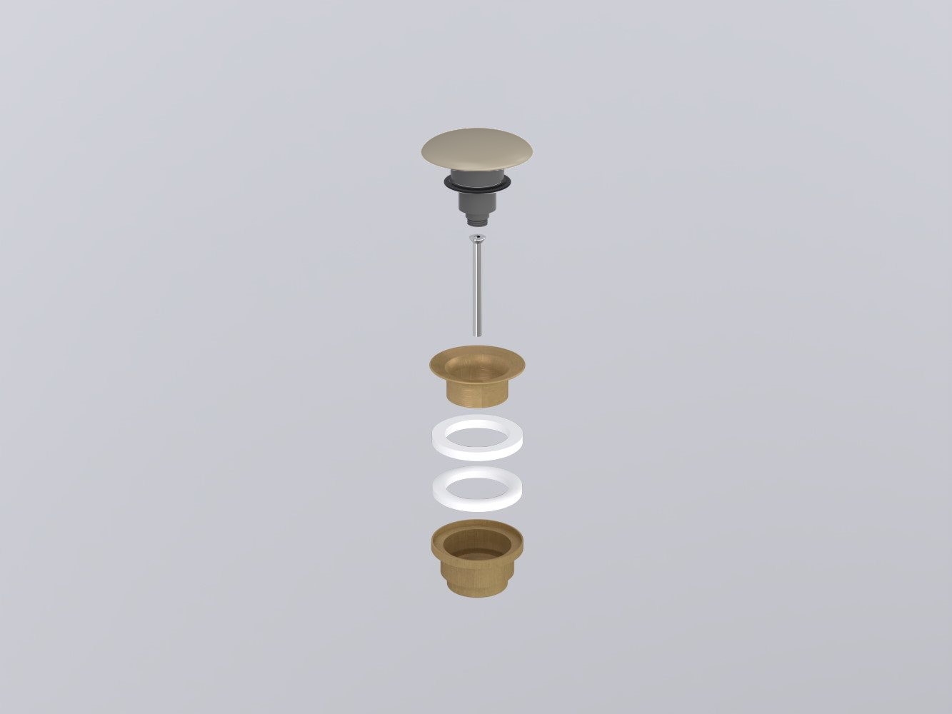 PIL01BR-AV Универсальный донный клапан click/clack бронза с керамической крышкой cielo Запасные части и аксессуары Ceramica Cielo