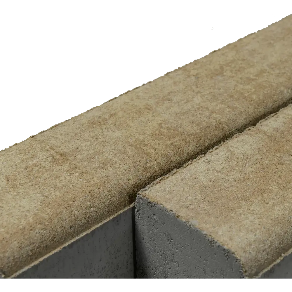 Бордюр тротуарный BRAER 1000x80x200 мм цвет миндаль STLM-2194807 - Вид №1