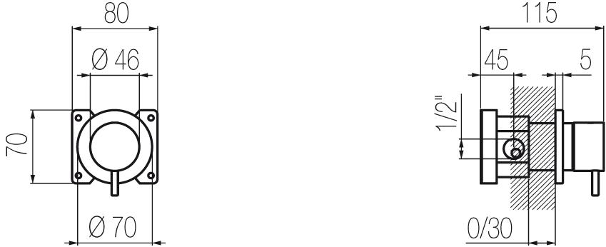 Radomonte 3-ходовой переключатель из нержавеющей стали Toki Tki11 - Вид №1