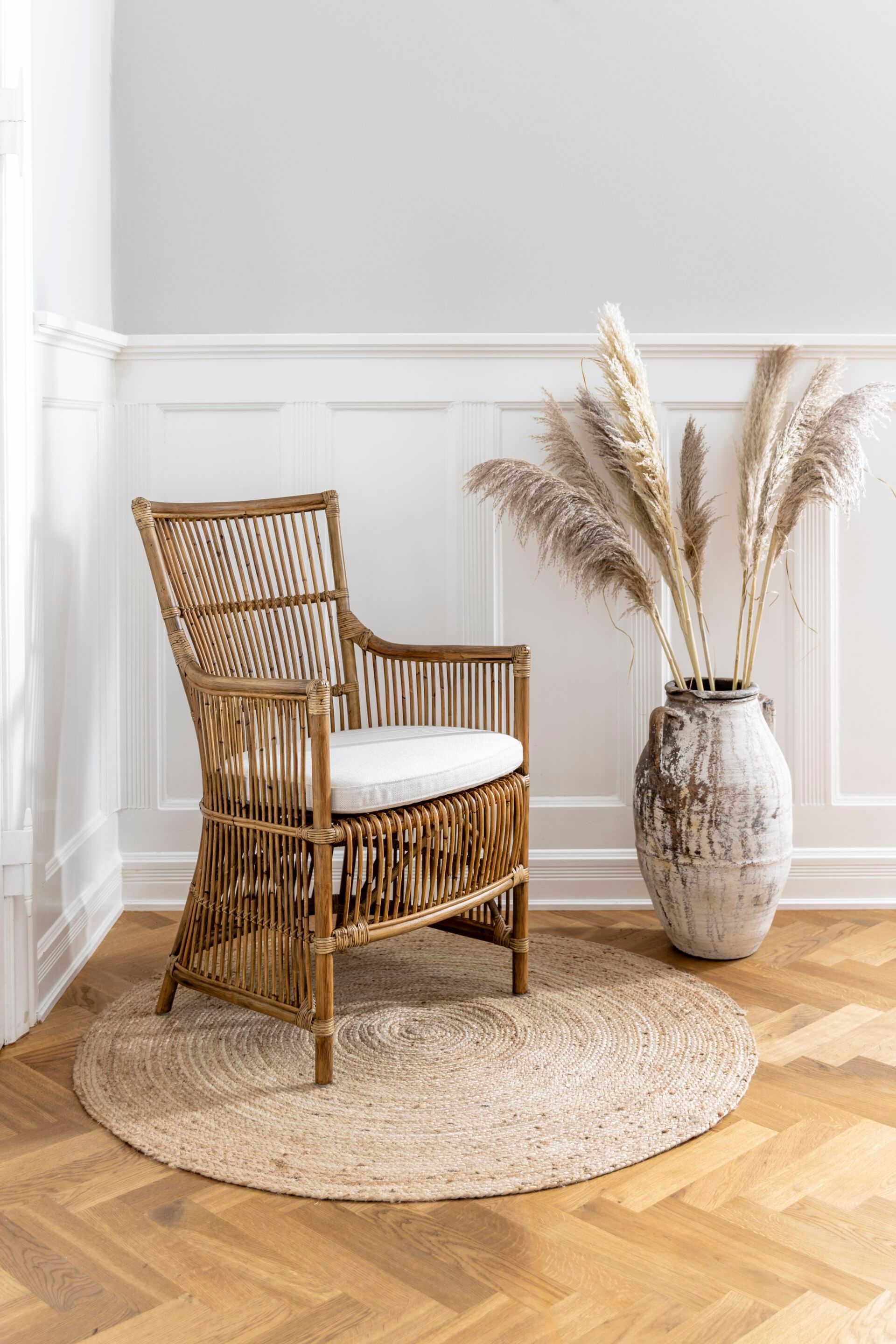 Стул из ротанга с подлокотниками Sika Design Originals ARCH-00051141