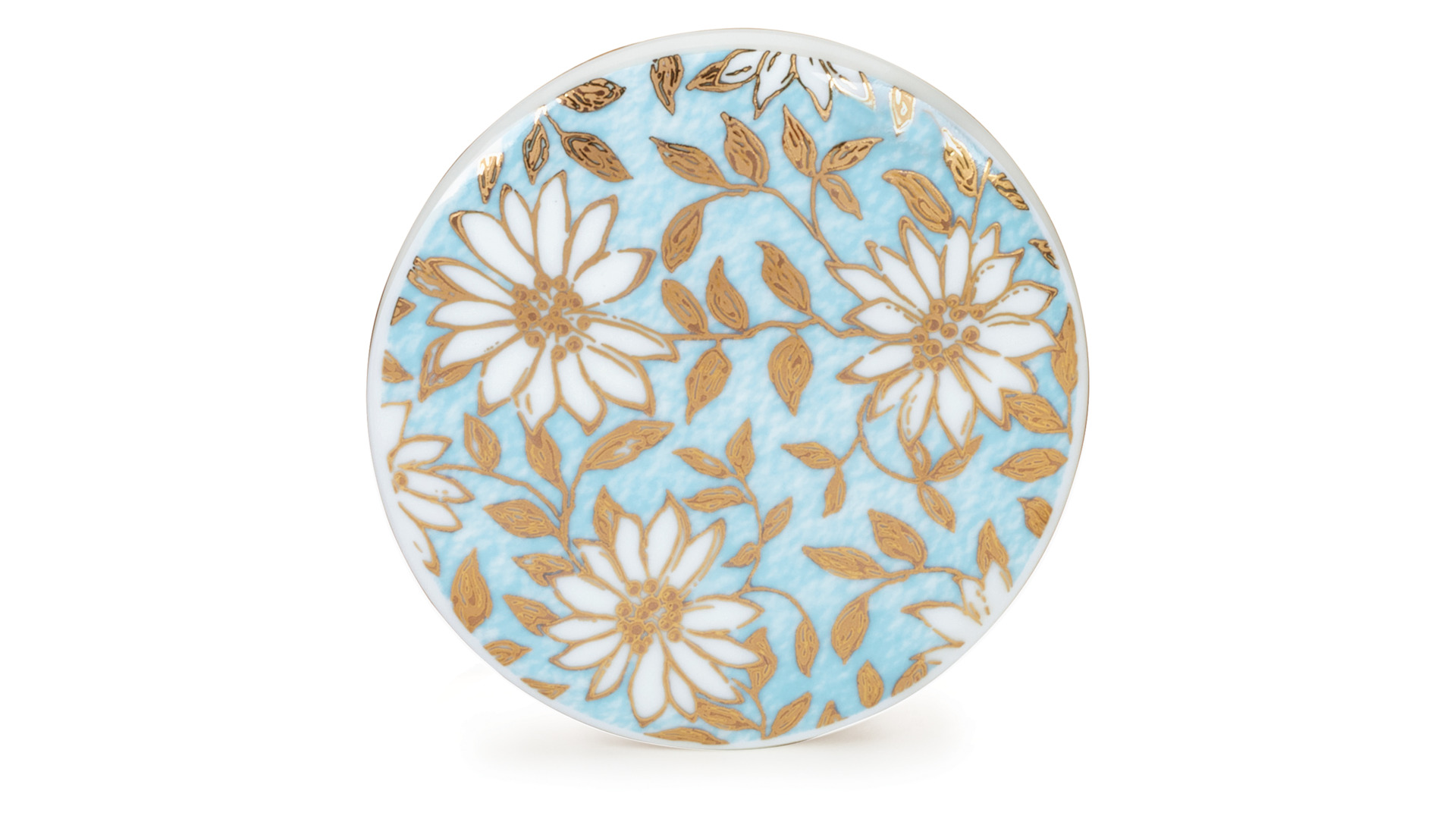 10643505 Dunoon Кружка с ситечком и крышкой Dunoon "Шетлэнд.Аква" 440мл Фарфор костяной  - Вид №3