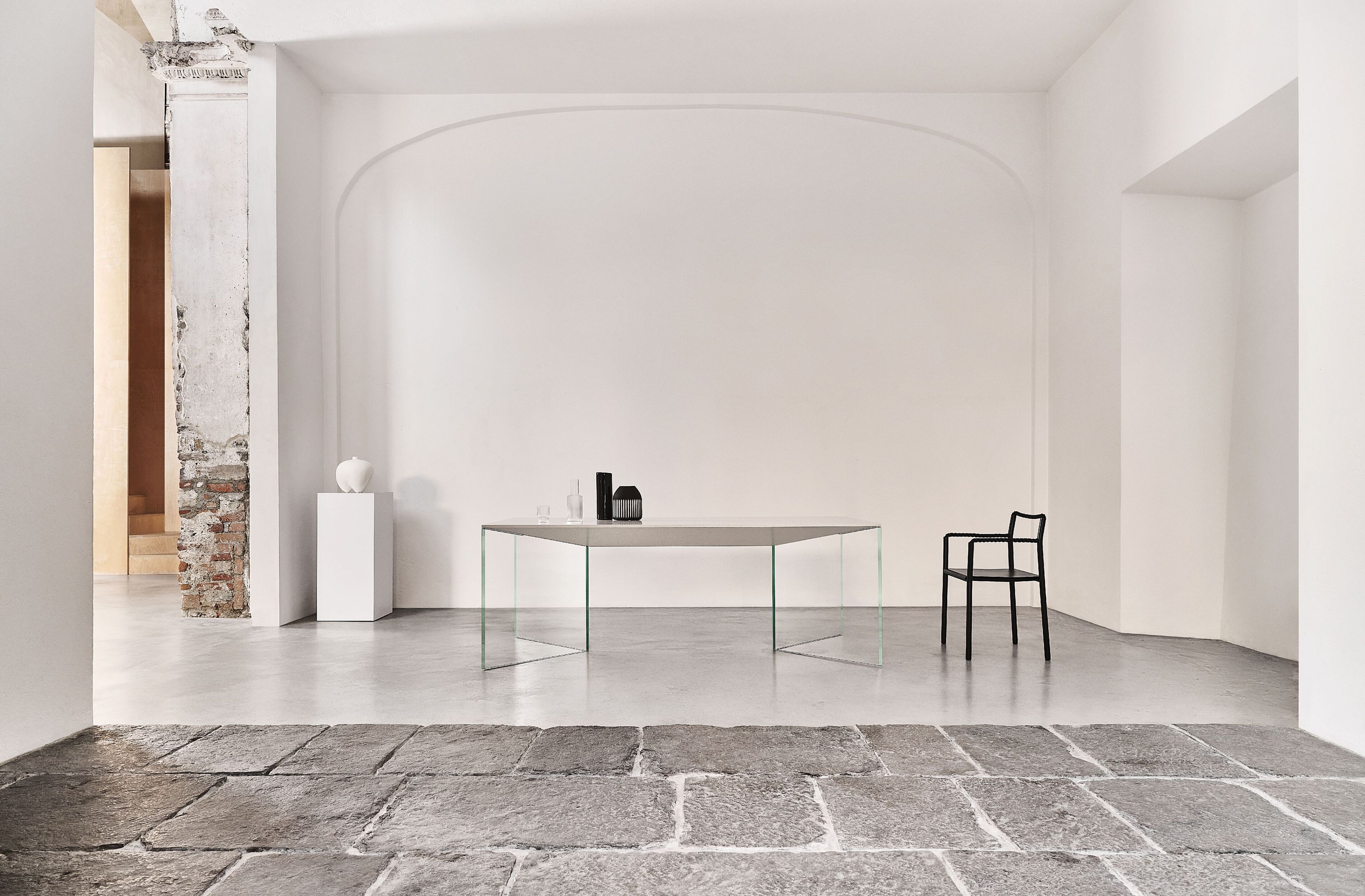 Прямоугольный обеденный стол из Quartzforms® и стекла Marmo Arredo Киль ARCH-00026633 - Вид №3