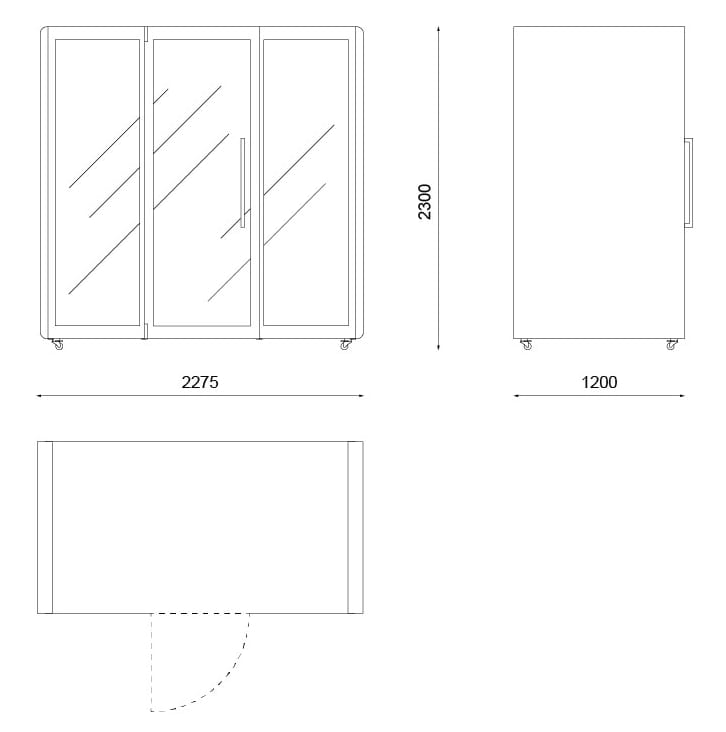 Многосторонняя акустическая офисная кабина Askia Kameleon ARCH-00075462 - Вид №7