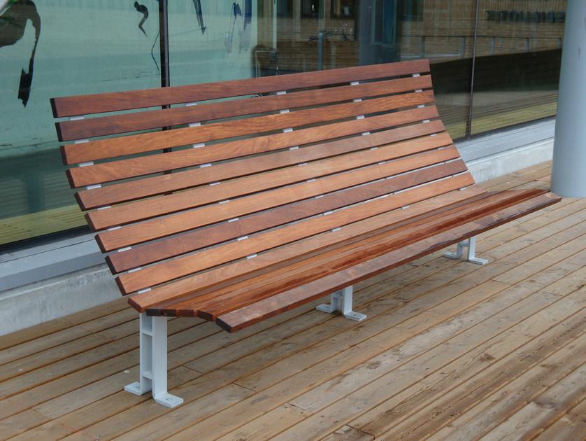 Nola Industrier Деревянная скамейка со спинкой Kajen sun-id-1395540 - Вид №3