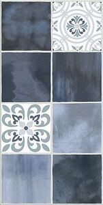 Плитка Glam Indigo Ornament 1 31,5х63