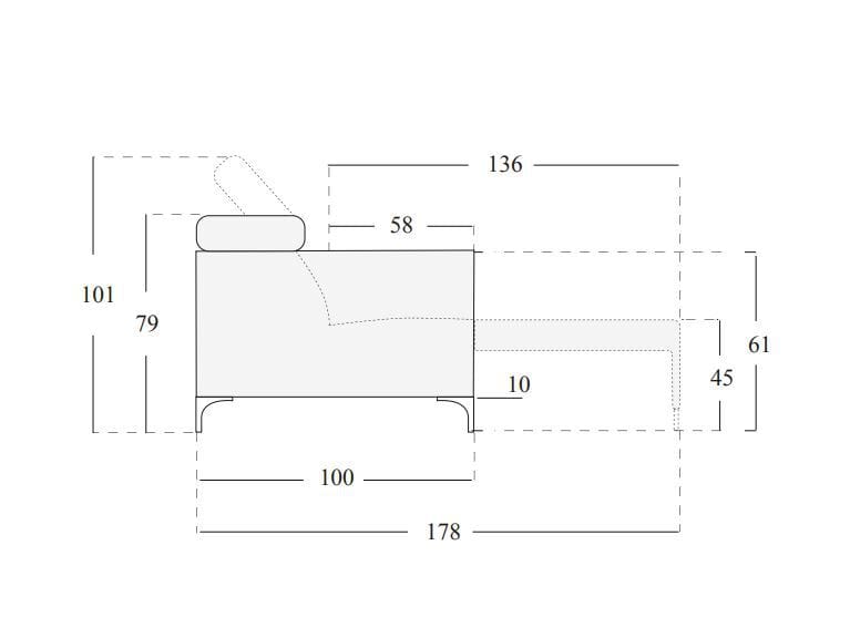 2-местный тканевый диван Egoitaliano ZOOMY ARCH-00035710 - Вид №6