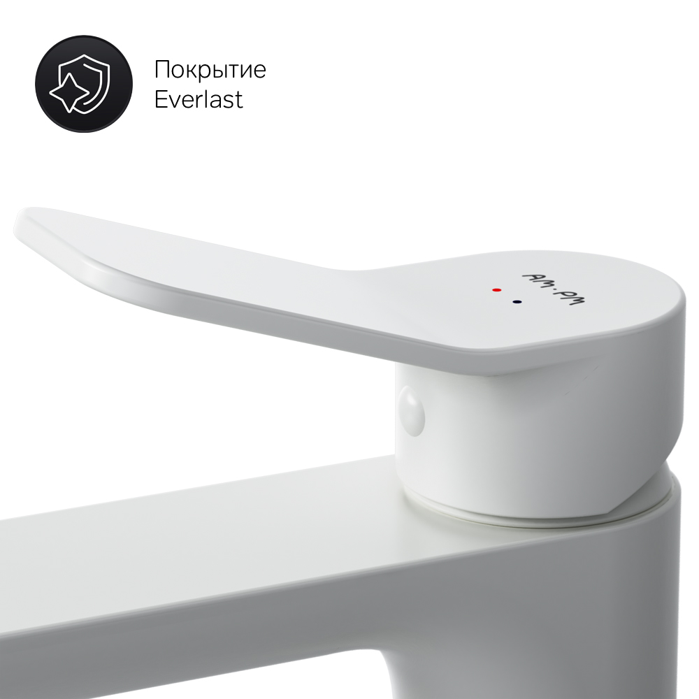 F85A02133 смеситель для умывальника белый шт. AM.PM X-Joy  - Вид №5