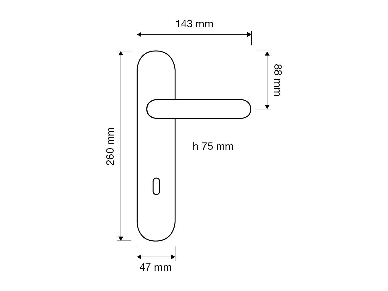 Латунная ручка на пластине LINEA CALI' Cavity ARCH-00033781 - Вид №4