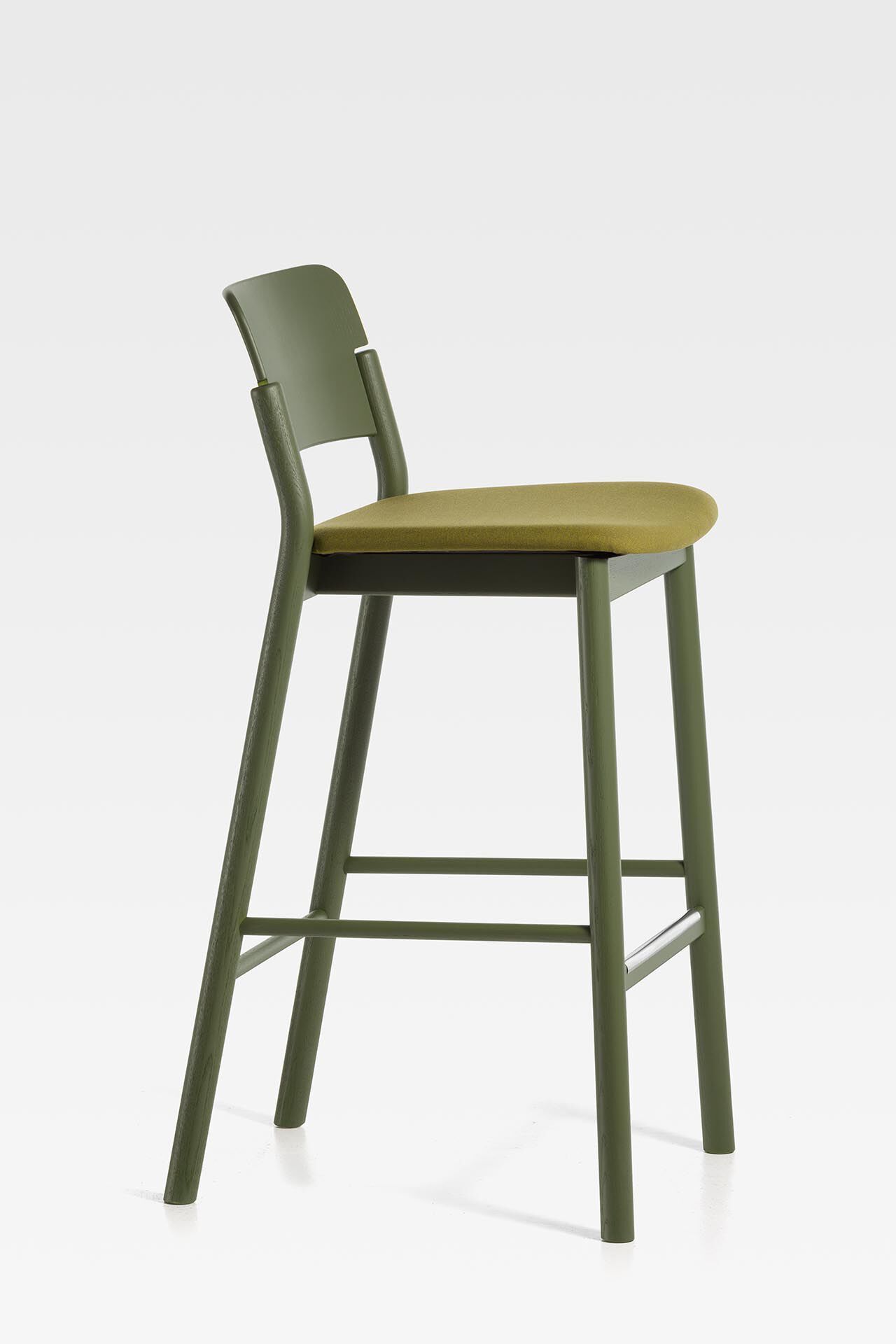 Высокий стул из ясеня с мягким сиденьем SIPA ARCH-00016181 - Вид №1