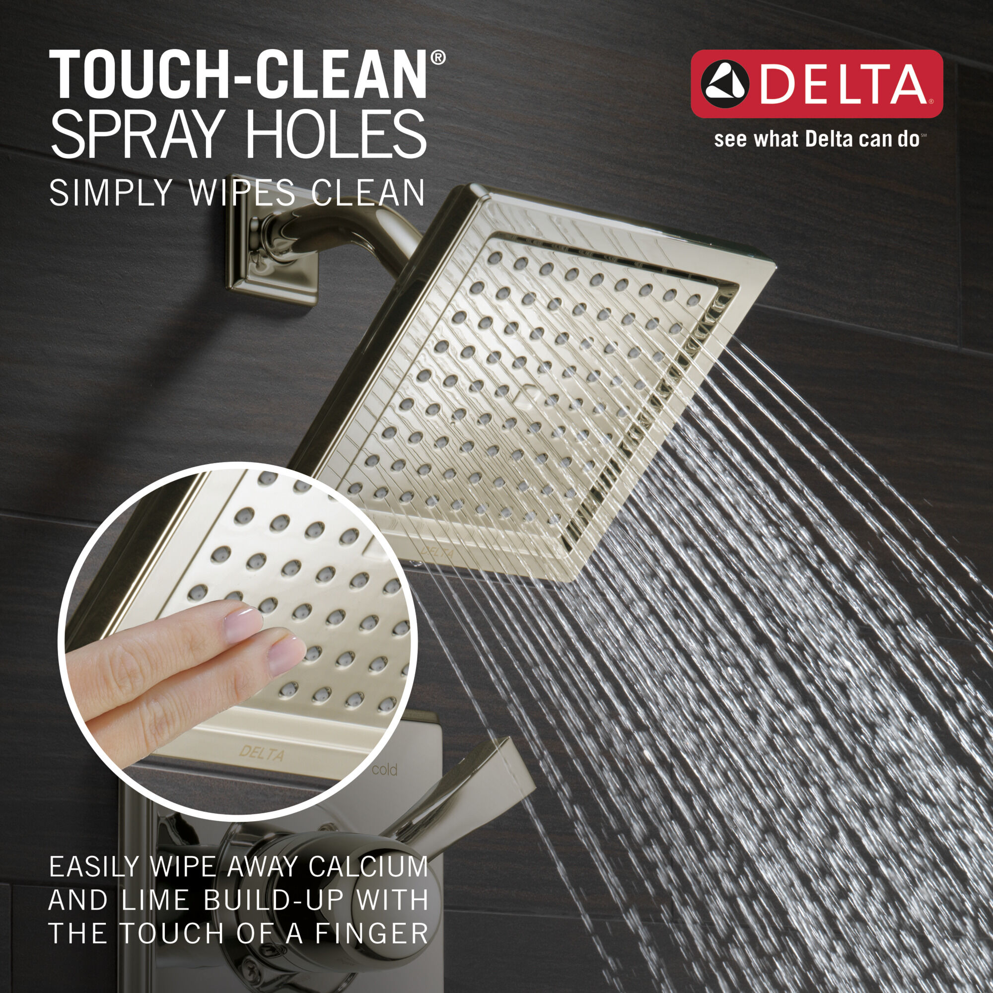 T14251-PN Облицовка для душа Monitor® серии 14 Delta Faucet Dryden Полированный никель  - Вид №2