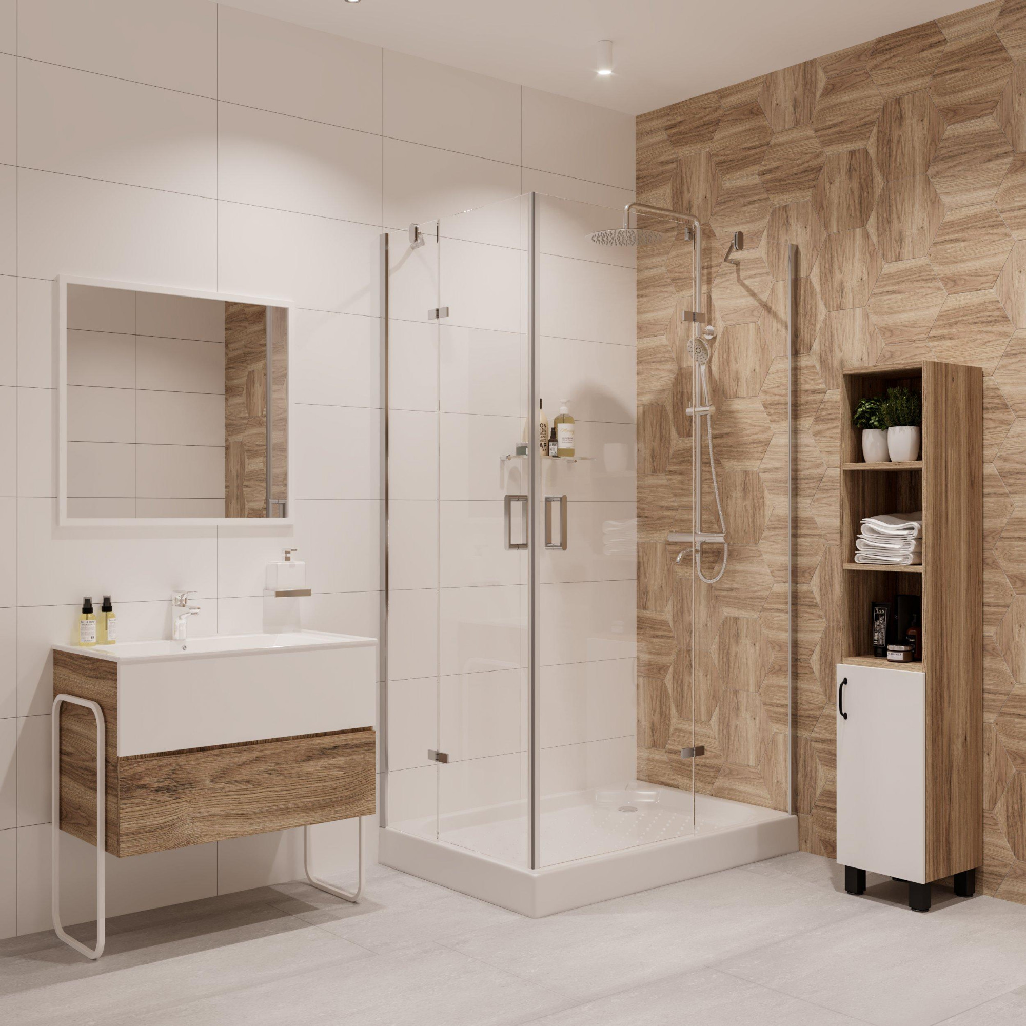 Душевое ограждение NG- 6618-08 (120*90*190) прямоугольник, двери распашные, 1 место Niagara Nova 66180811