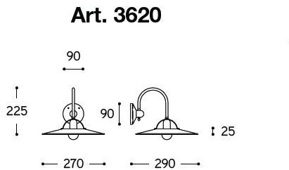 Aldo Bernardi Настенный светильник из латуни с фиксированным кронштейном Postiglione sun-id-1378418 - Вид №2
